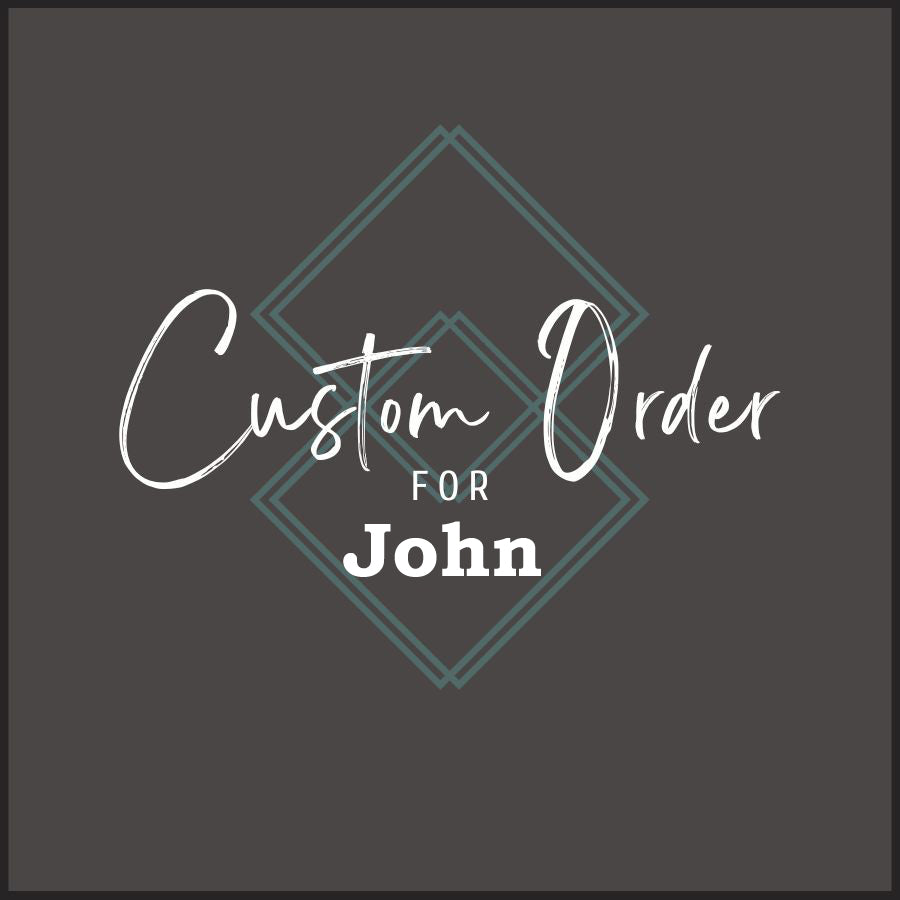 Custom Wolf Head Bracelet For John 7.75"