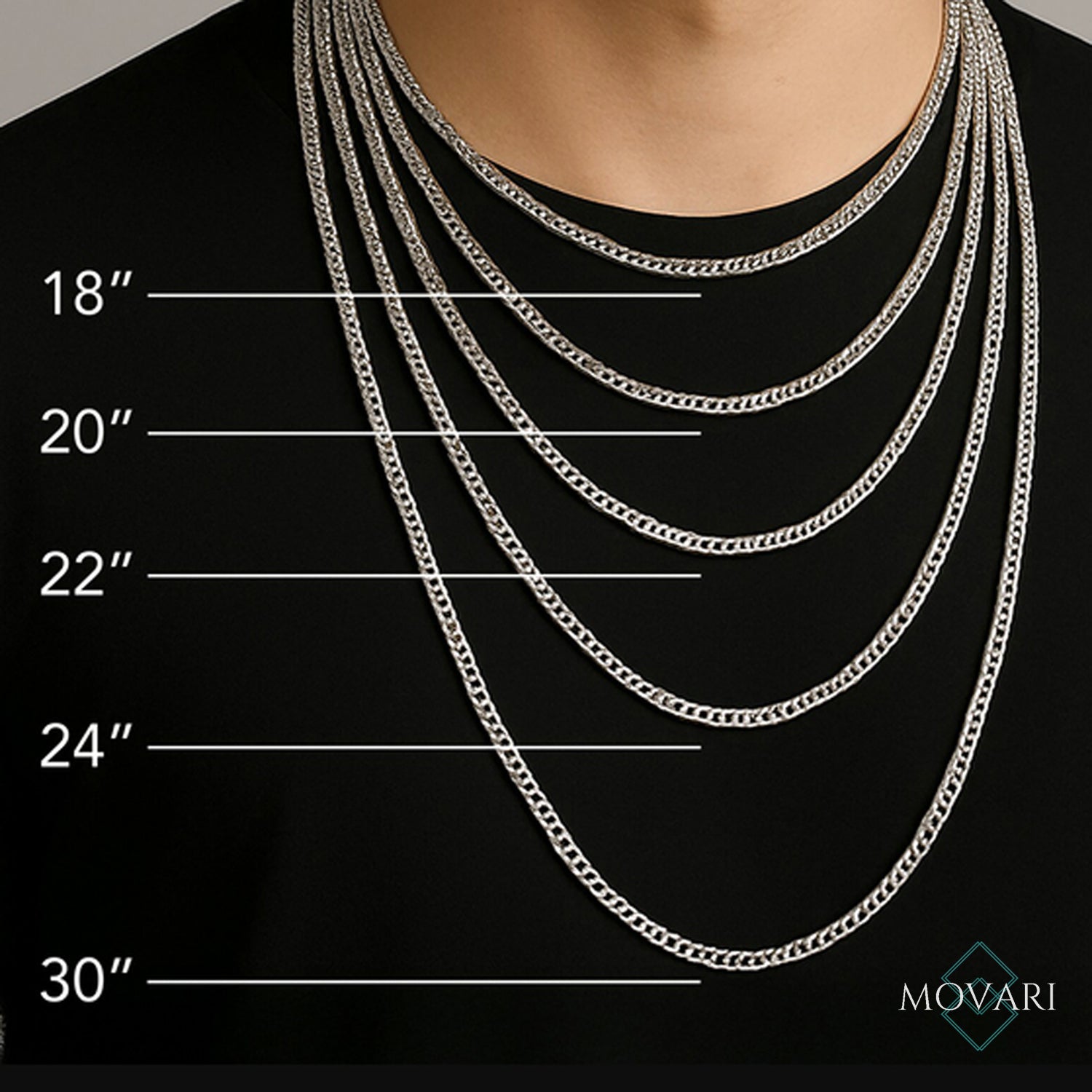 necklace chain lengths